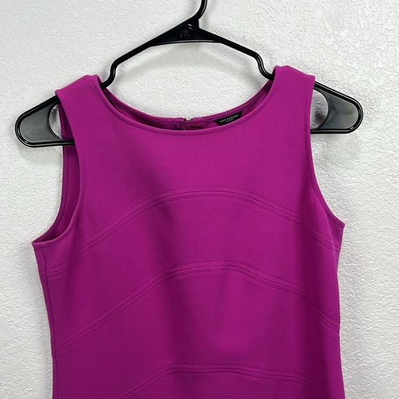 Ann Taylor Women’s Vibrant Purple Mini Dress Sz 2 Sleeveless Career Business - Picture 6 of 9